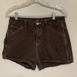 Simple Society Dark Brown Women's Cargo Shorts
